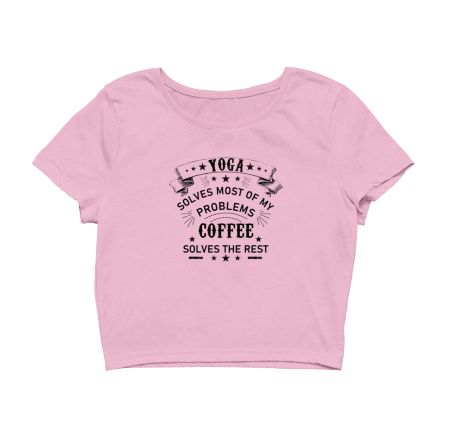 Yoga Coffee Love Crop Top