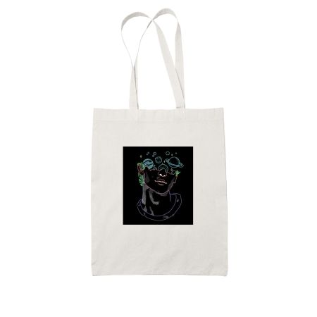 Abstract Neo  White Tote Bag