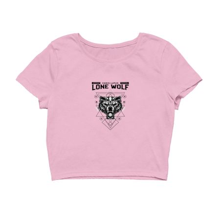 Lone wolf Crop Top