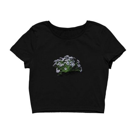 3D flowers  Crop Top