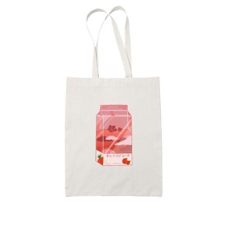 Orange Juice White Tote Bag