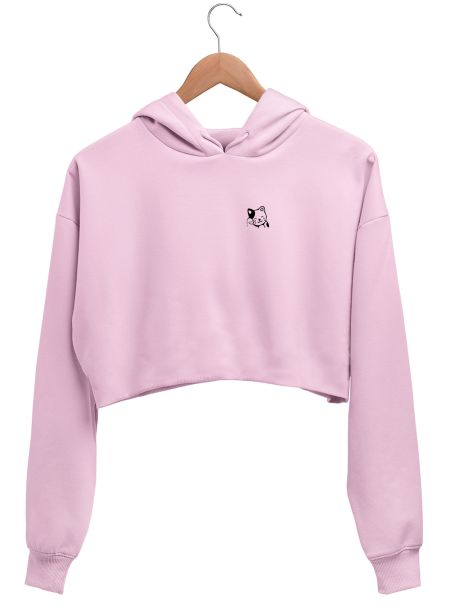 cat lover Crop Hoodie