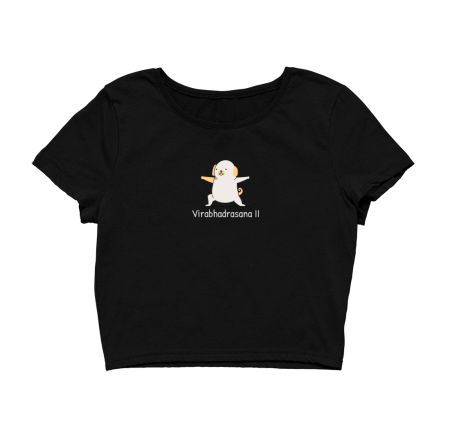 Funny Puppies yoga Crop Top