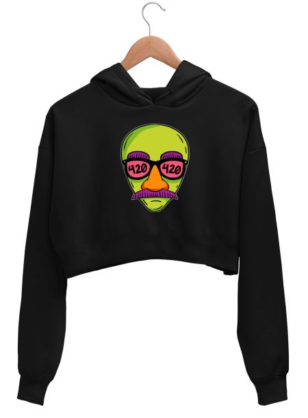 420 Trippy Crop Hoodie