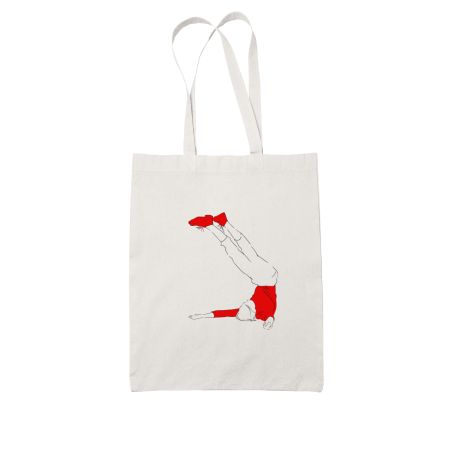 Topsy Turvy White Tote Bag