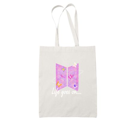 BTS White Tote Bag