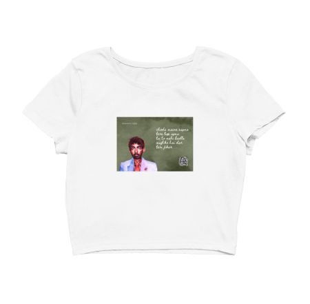 Musical Postcard On a T-Shirt- NIKAMMA-LIFAFA Crop Top