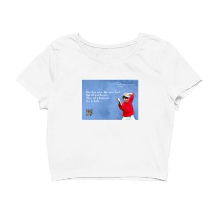 Musical Postcard On a T-Shirt-Pehla Nasha Crop Top