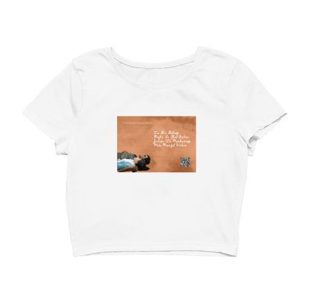 Musical Postcard On a T-Shirt-TU BIN BATAYEE Crop Top