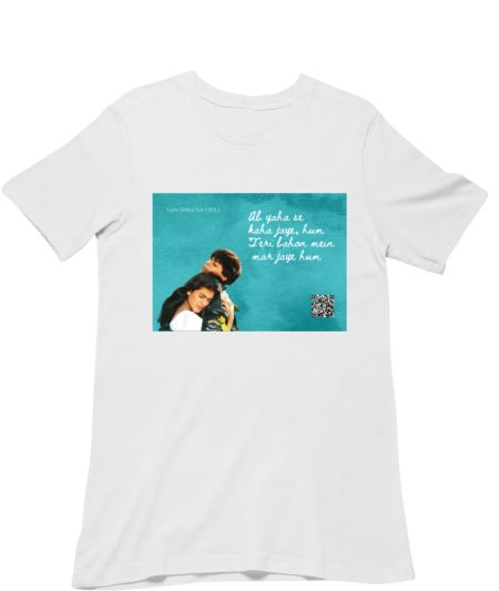  Musical Postcard On a T-Shirt-TUJHE DEKHA TOH Classic T-Shirt