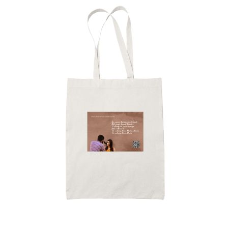 Musical Postcard On a T-Shirt-IKTARA White Tote Bag