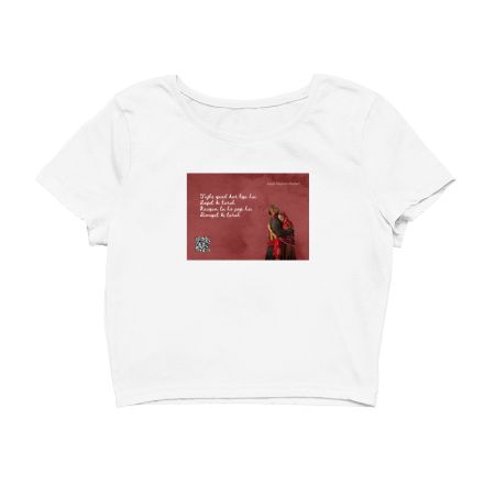 Musical Postcard On a T-Shirt-AAYAT Crop Top