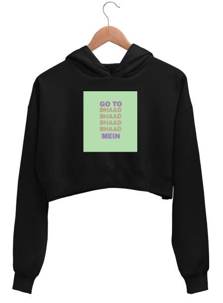 Please GO Crop Hoodie