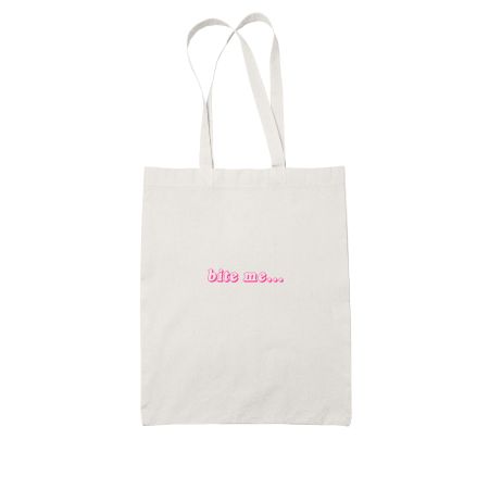 Bite me White Tote Bag