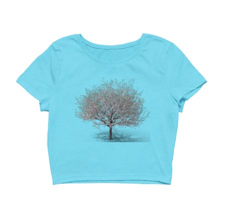 3d print tree Crop Top