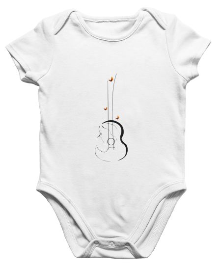 Silhouette Guitar Girl Onesie