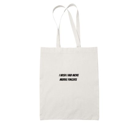 More Middle Finger Tote Bag