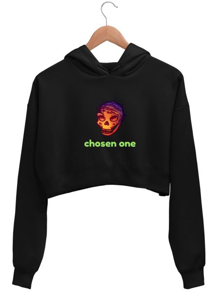 The chosen one is dead Crop Hoodie