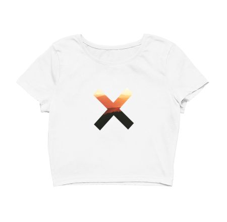 Cross design  Crop Top