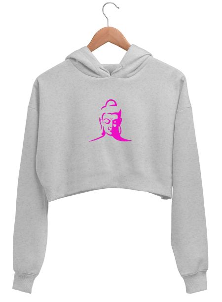 Gautam Buddha Crop Hoodie