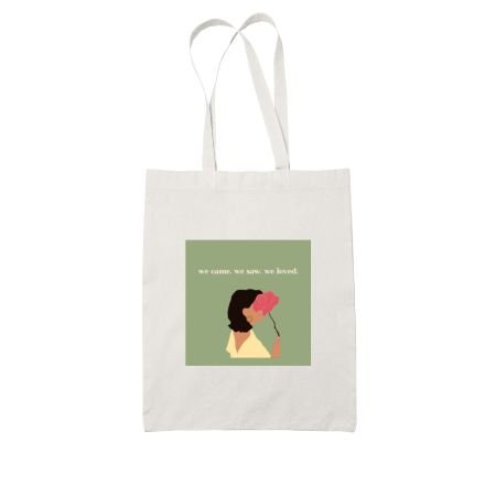 We Came & Loved  White Tote Bag