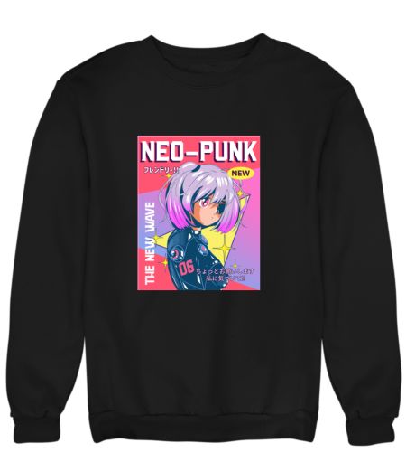 Neo Punk Anime Girl Sweatshirt