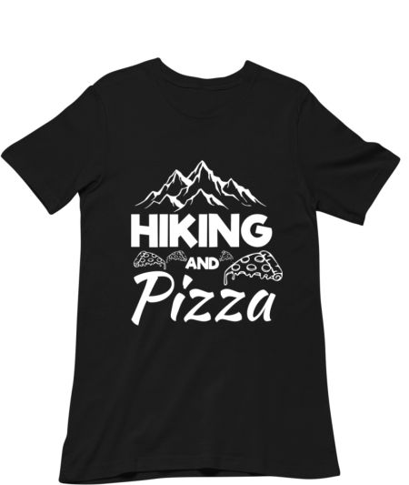 Hiking and Pizza Regular T-Shirt