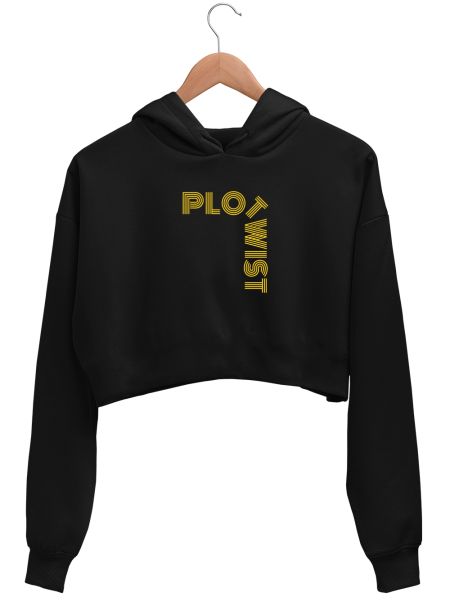 Plot Twist Crop Hoodie