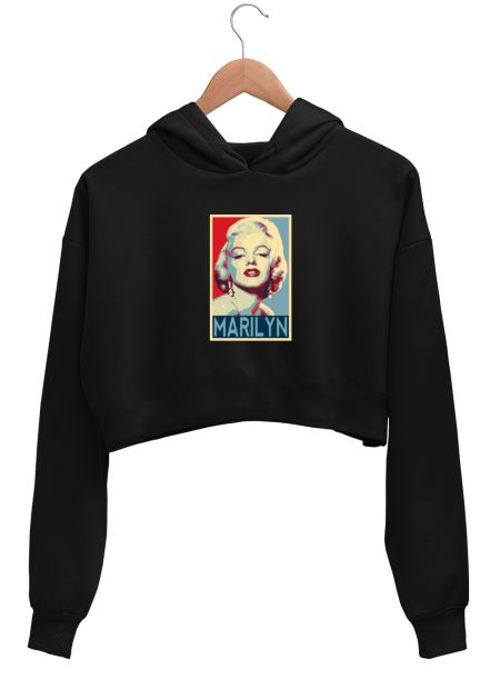 Vintage Poster Series - Marilyn Monroe Crop Hoodie