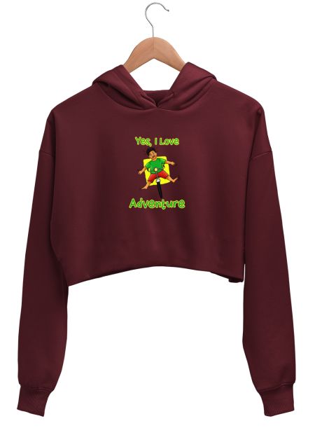 Adventure Lover Crop Hoodie