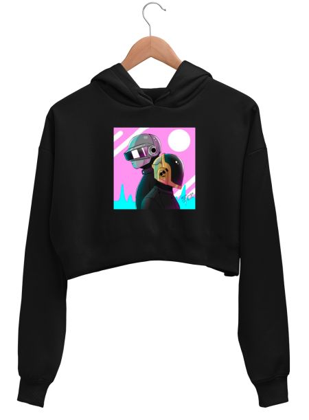 Daft Punk Crop Hoodie