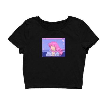 Lofi Retro Anime Crop Top