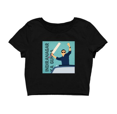 Indiranagar Ka Gunda Artwork Crop Top