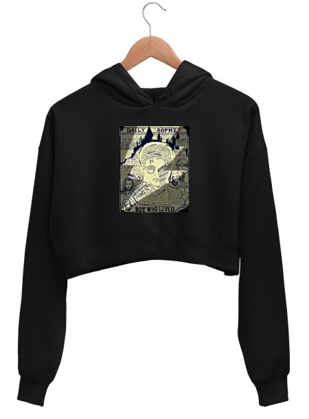 The Daily Prophet  Crop Hoodie