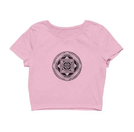 Geometric Mandala Crop Top