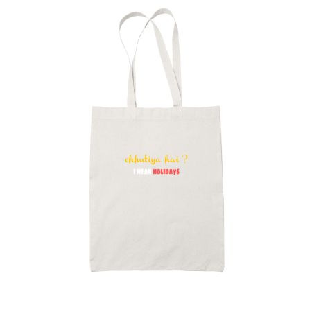 Chhutiya (holiday) White Tote Bag