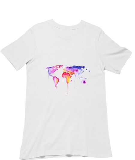 World map- painting Classic T-Shirt