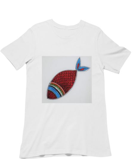 Madhubani fish Regular T-Shirt