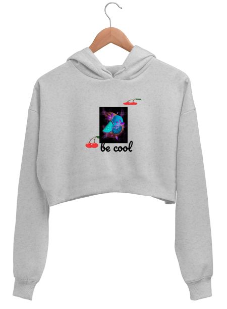 Be cool Crop Hoodie