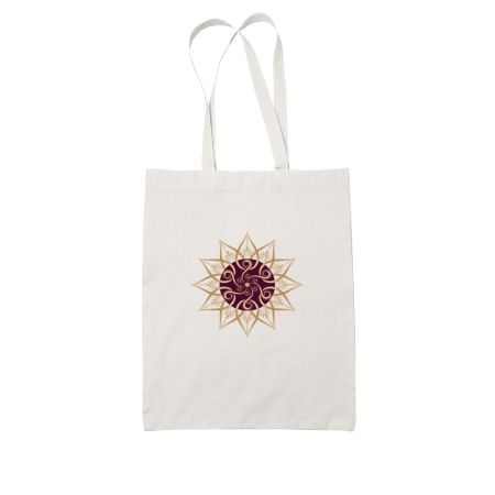 Mandala Design White Tote Bag