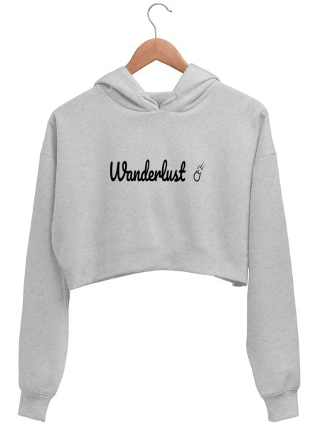 Wanderlust Crop Hoodie