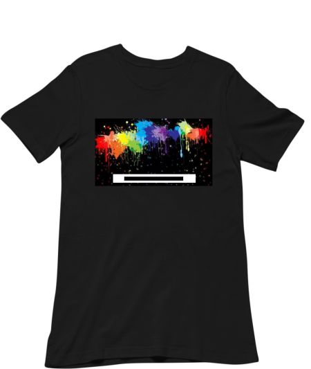 Black Colourburst Classic T-Shirt