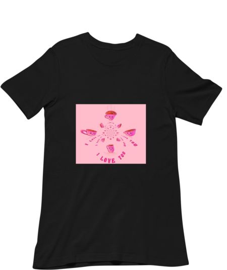 3D I love you coffee mug Regular T-Shirt
