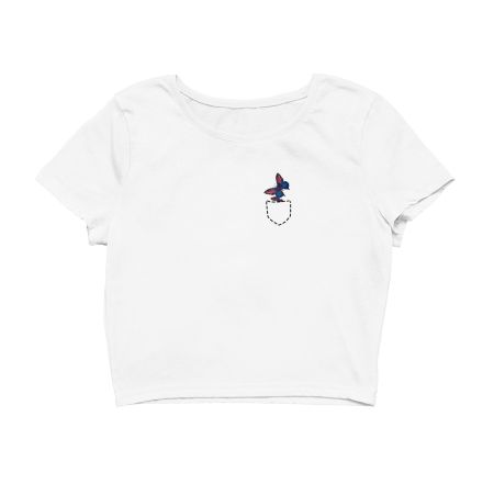 Pocket Butterfly Crop Top