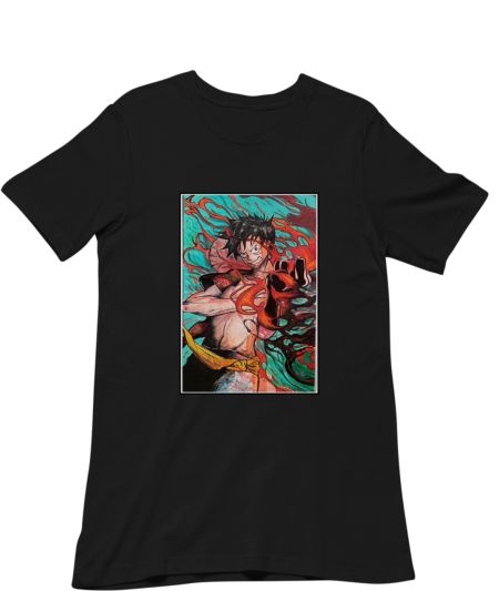 Luffy D Monkey | pirate king | red and green  Classic T-Shirt