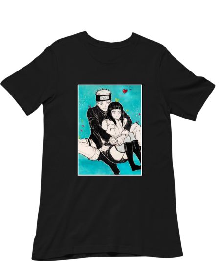 Naruto and Hinata love design | torquise blue and  Classic T-Shirt