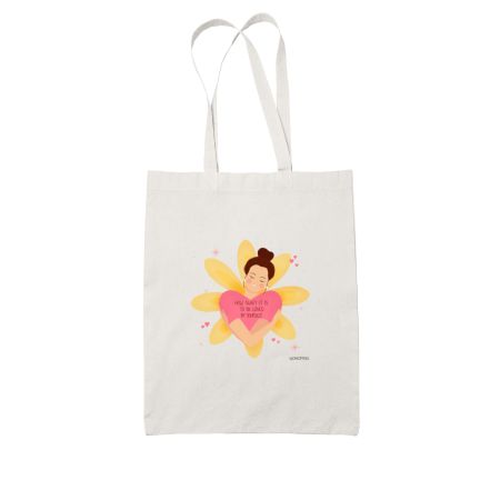 Self Love White Tote Bag