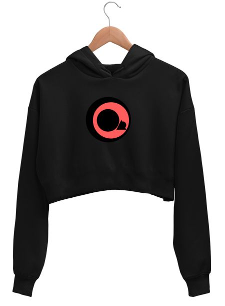 Scattered Sharingan Crop Hoodie