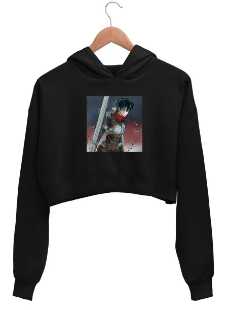 Mikasa Crop Hoodie