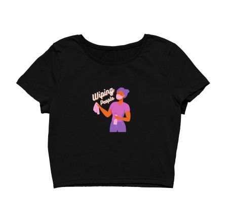 Wiping people Crop Top